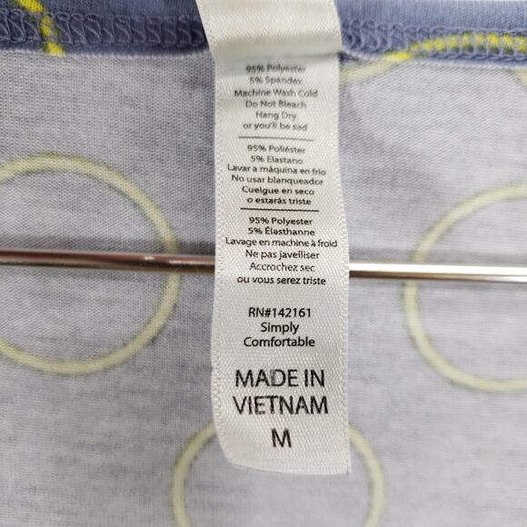 LuLaRoe Minnie Mouse Shirt Womens Medium Geometric Disney High Low Hem Pullover - Picture 6 of 6